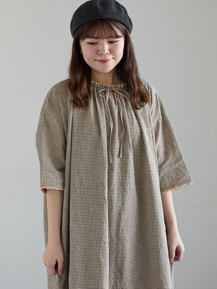 【SA刺繍】スモックワンピース（オフホワイト/ブラック/ベージュ）｜Samansa Mos2（サマンサ モスモス）通販