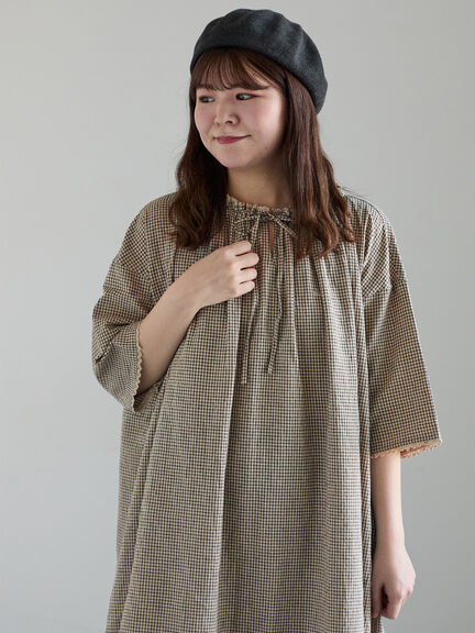【SA刺繍】スモックワンピース（オフホワイト/ブラック/ベージュ）｜Samansa Mos2（サマンサ モスモス）通販