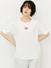 【接触冷感】アソートワンポイント刺繍Tシャツ（オフホワイト）｜Samansa Mos2（サマンサ モスモス）通販