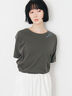 【接触冷感】アソートワンポイント刺繍Tシャツ（オフホワイト/チャコールグレー/イエロー）｜Samansa Mos2（サマンサ モスモス）通販