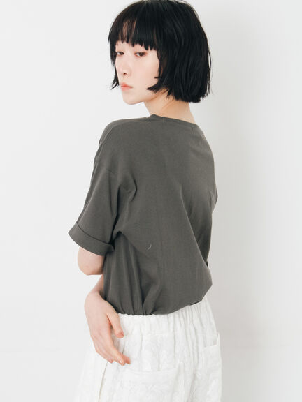 【接触冷感】アソートワンポイント刺繍Tシャツ（オフホワイト/チャコールグレー/イエロー）｜Samansa Mos2（サマンサ モスモス）通販