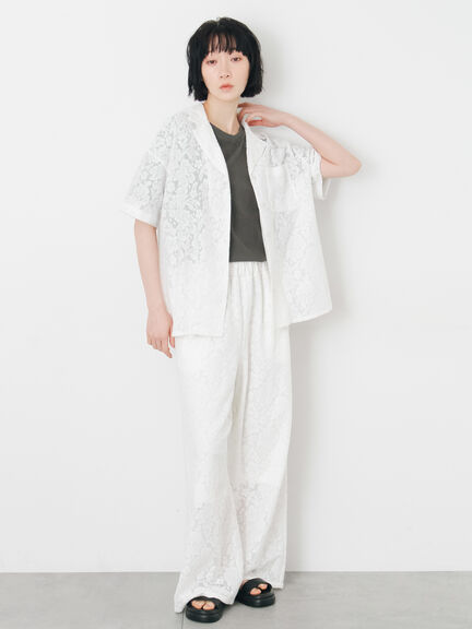 【接触冷感】アソートワンポイント刺繍Tシャツ（オフホワイト/チャコールグレー/イエロー）｜Samansa Mos2（サマンサ モスモス）通販
