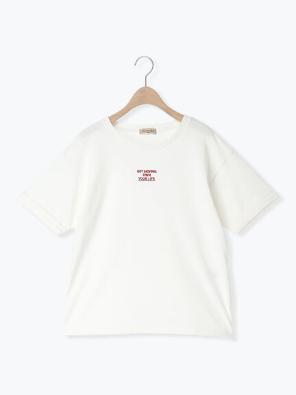 【接触冷感】アソートワンポイント刺繍Tシャツ（オフホワイト/チャコールグレー/イエロー）｜Samansa Mos2（サマンサ モスモス）通販