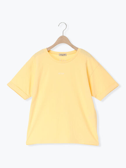 【接触冷感】アソートワンポイント刺繍Tシャツ（オフホワイト/チャコールグレー/イエロー）｜Samansa Mos2（サマンサ モスモス）通販