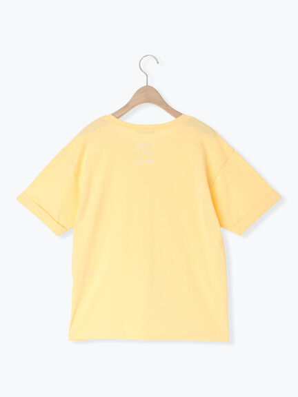 【接触冷感】アソートワンポイント刺繍Tシャツ（オフホワイト/チャコールグレー/イエロー）｜Samansa Mos2（サマンサ モスモス）通販