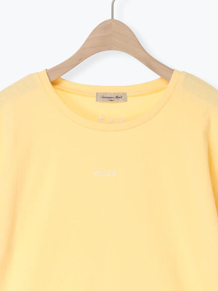 【接触冷感】アソートワンポイント刺繍Tシャツ（オフホワイト/チャコールグレー/イエロー）｜Samansa Mos2（サマンサ モスモス）通販