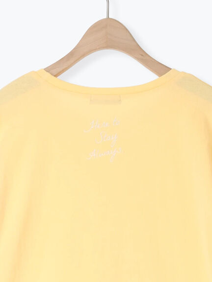 【接触冷感】アソートワンポイント刺繍Tシャツ（オフホワイト/チャコールグレー/イエロー）｜Samansa Mos2（サマンサ モスモス）通販