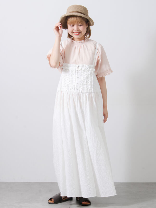 柄アソートフリルキャミワンピース《WEB限定カラーあり》（オフ