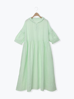 立川店/EC限定】リネンタックパフスリーブワンピース（ピンク/ミント