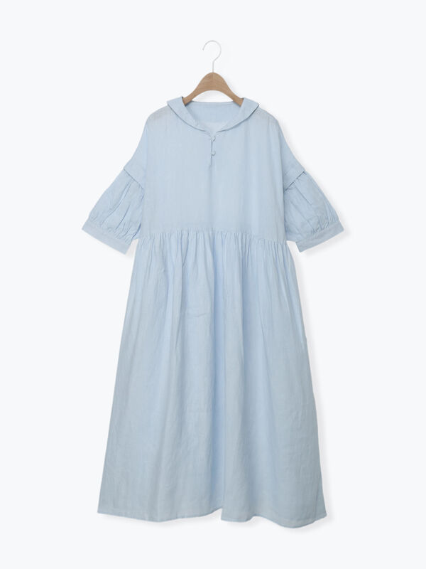 立川店/EC限定】リネンタックパフスリーブワンピース（ピンク/ミント