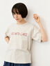 【接触冷感】ロゴアソートプリントTシャツ（グレー）｜Samansa Mos2（サマンサ モスモス）通販