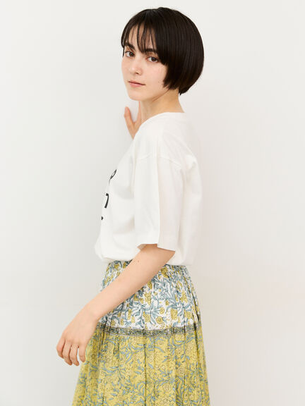 【接触冷感】ロゴアソートプリントTシャツ（オフホワイト/グレー/チャコールグレー/グリーン）｜Samansa Mos2（サマンサ モスモス）通販