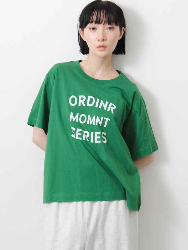 セール】 【接触冷感】ロゴアソートプリントTシャツ（オフホワイト