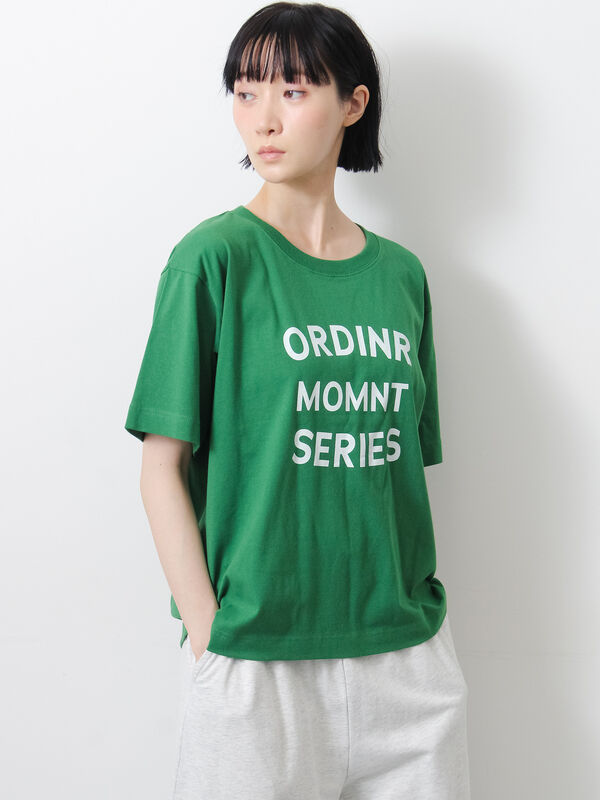セール】 【接触冷感】ロゴアソートプリントTシャツ（オフホワイト