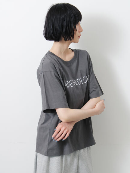 【接触冷感】ロゴアソートプリントTシャツ（オフホワイト/グレー/チャコールグレー/グリーン）｜Samansa Mos2（サマンサ モスモス）通販