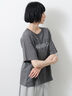 【接触冷感】ロゴアソートプリントTシャツ（オフホワイト/グレー/チャコールグレー/グリーン）｜Samansa Mos2（サマンサ モスモス）通販
