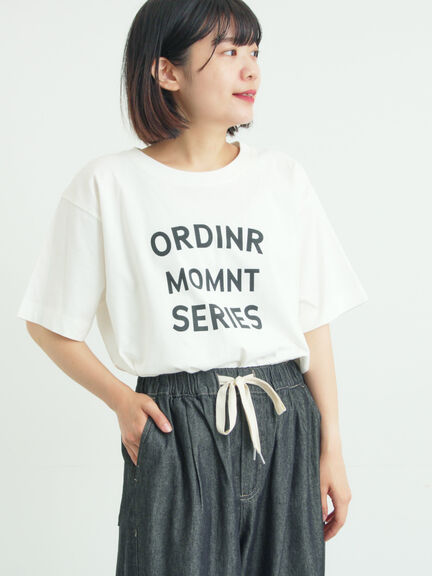 【接触冷感】ロゴアソートプリントTシャツ（オフホワイト/グレー/チャコールグレー/グリーン）｜Samansa Mos2（サマンサ モスモス）通販