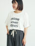 【接触冷感】ロゴアソートプリントTシャツ（オフホワイト/グレー/チャコールグレー/グリーン）｜Samansa Mos2（サマンサ モスモス）通販