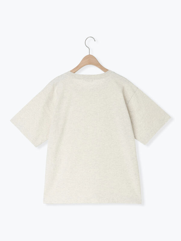 接触冷感】ロゴアソートプリントTシャツ（オフホワイト/グレー