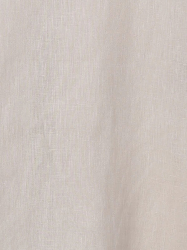立川店/EC限定】リネンクラシックフリルブラウス（オフホワイト