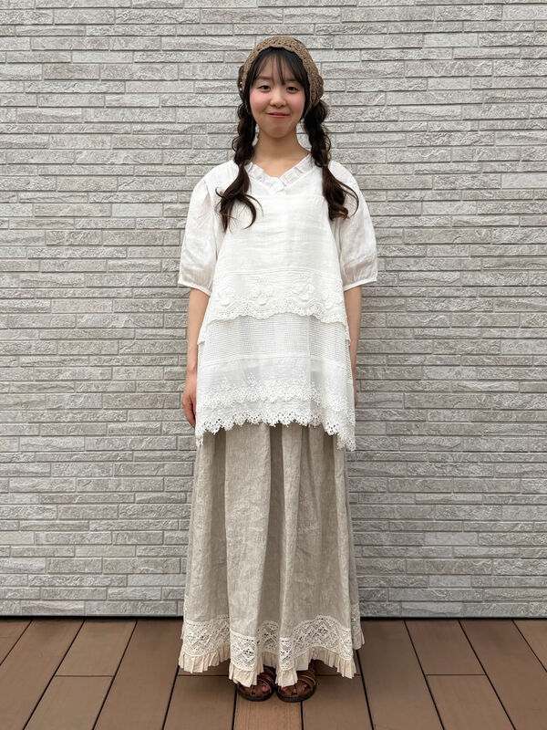 sm2 ◾️立川限定▪️リネンレースミルフィーユキャミブラウス 立川店/EC限定】リネンレースミルフィーユキャミブラウス（オフ