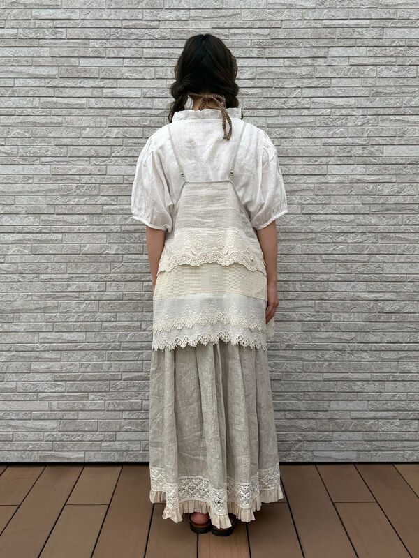 立川店/EC限定】リネンレースミルフィーユキャミブラウス（オフ