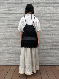 SM2 ルミネ 立川店 限定 リネンレースミルフィーユキャミブラウス キナリ 立川店/EC限定】リネンレースミルフィーユキャミブラウス（オフ