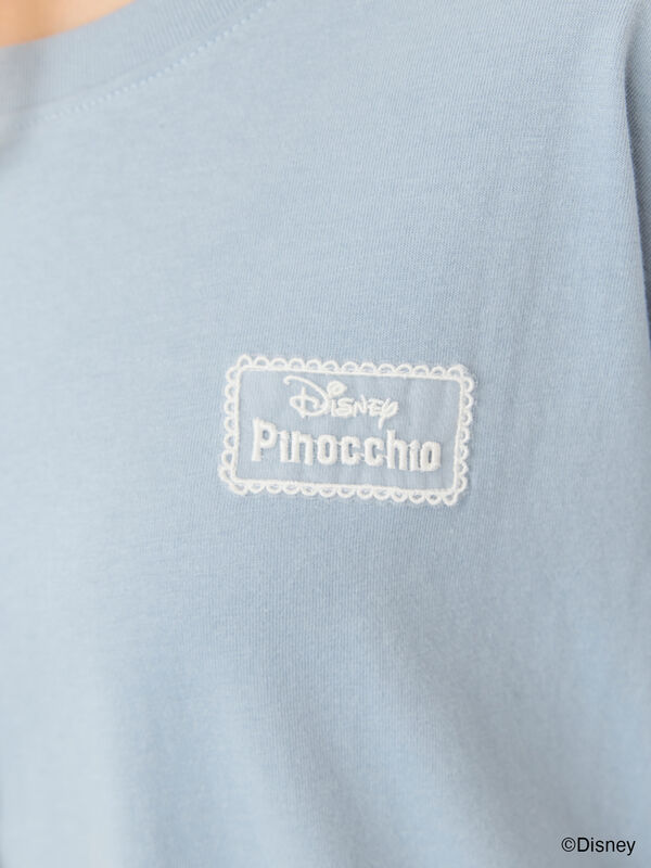 Disney】ピノキオ/バックプリントTシャツ（オフホワイト