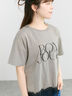 【接触冷感】裾レースロゴTシャツ（オフホワイト/ブラック/グレージュ）｜Samansa Mos2（サマンサ モスモス）通販