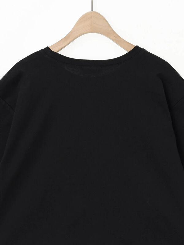 セール】 【接触冷感】裾レースロゴTシャツ（オフホワイト/ブラック