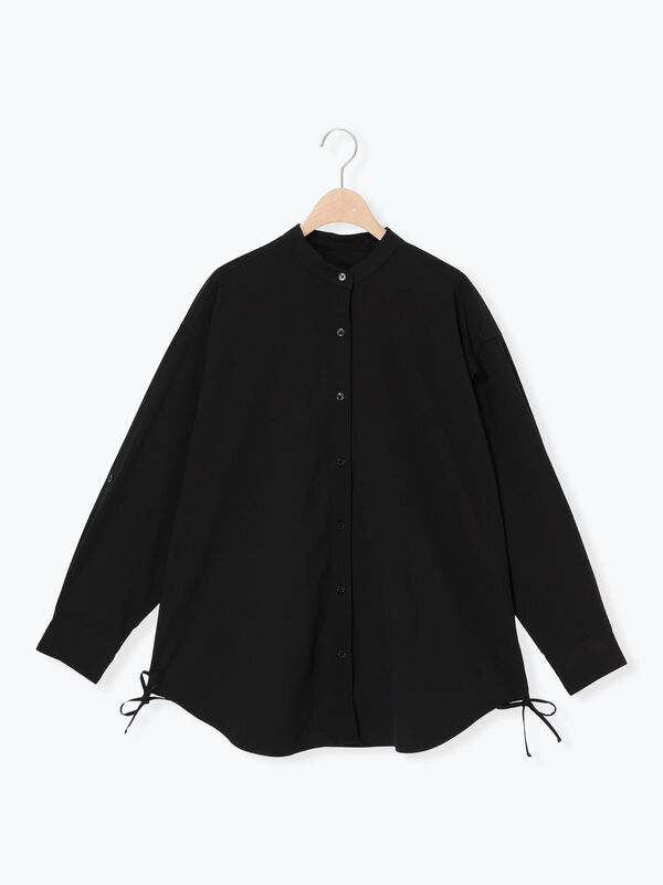 【新品タグ付き】LIten Shirring ブラウスブラックラッシュガード セール】 ラッシュガードシャツ（ブラック/ベージュ/トップス/シャツ