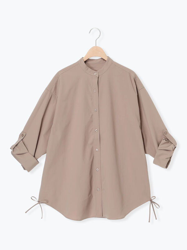 【新品タグ付き】LIten Shirring ブラウスブラックラッシュガード セール】 ラッシュガードシャツ（ブラック/ベージュ/トップス/シャツ
