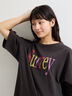 【接触冷感】ロゴプリントビッグTシャツ（オフホワイト/チャコールグレー/ベージュ）｜Samansa Mos2（サマンサ モスモス）通販
