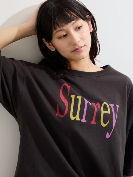 【接触冷感】ロゴプリントビッグTシャツ（オフホワイト/チャコールグレー/ベージュ）｜Samansa Mos2（サマンサ モスモス）通販