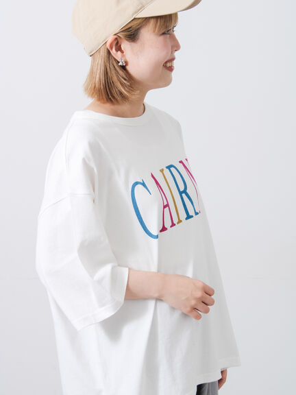 【接触冷感】ロゴプリントビッグTシャツ（オフホワイト/チャコールグレー/ベージュ）｜Samansa Mos2（サマンサ モスモス）通販
