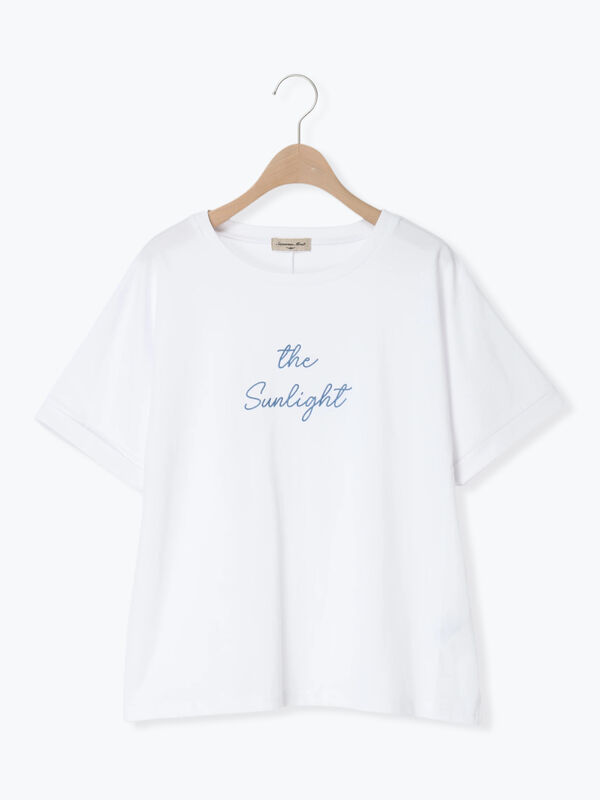 セール】 ◇【接触冷感/UVカット】アソート刺繍Tシャツ（オフホワイト