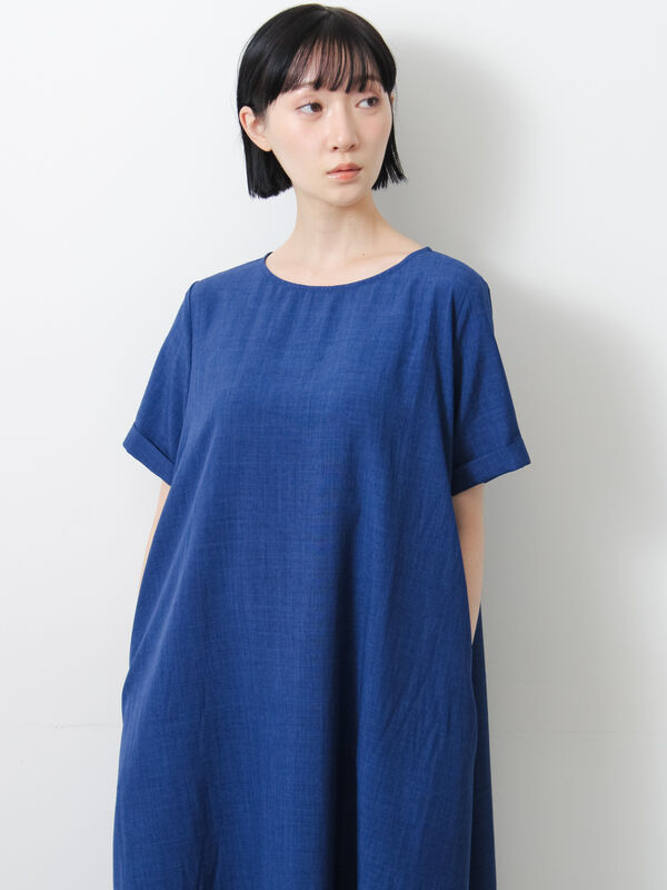 期間限定】 ◇【接触冷感/吸水速乾】リネンタッチマキシワンピース