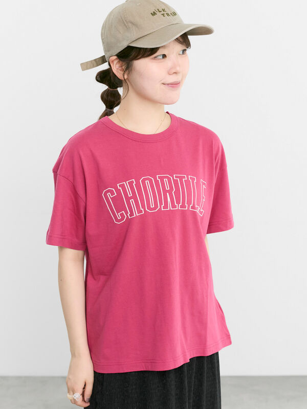 セール】 【オーガニックコットン】ロゴプリントTシャツ（オフホワイト