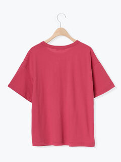 オーガニックコットン】ロゴプリントTシャツ（オフホワイト/ブラック