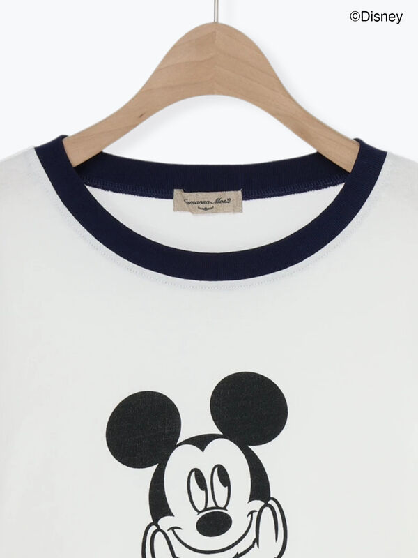 激レア✨️ Disney リンガーT タイダイ メキシコ製 ミッキー XXL セール】 【Disney】ミッキーマウス/リンガーTシャツ（オフホワイト
