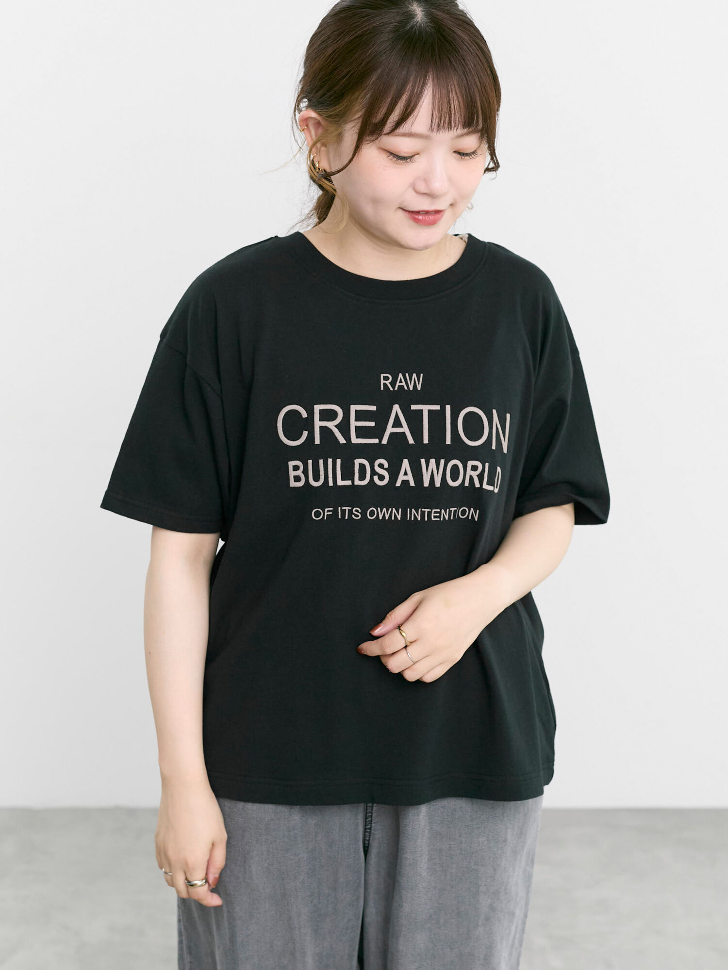 セール】 【接触冷感】刺繍ロゴTシャツ（オフホワイト/ブラック/ブルー