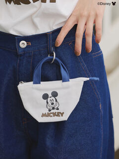 Disney】ミッキーマウス/トートバッグキーホルダーB（オフホワイト