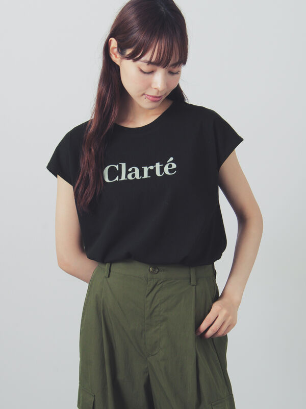 フロッキープリント tシャツ C E シーイー ブラック フロッキー