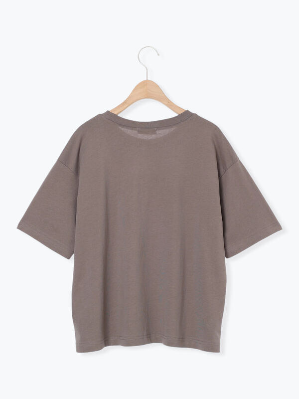 セール】 【接触冷感】転写プリントTシャツ（オフホワイト/グレー
