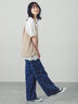 デニムワイドバレルパンツ〈WEB限定SS・XLサイズ〉（ピンク/キャメル/ブルー/ネイビー）｜Samansa Mos2（サマンサ モスモス）通販