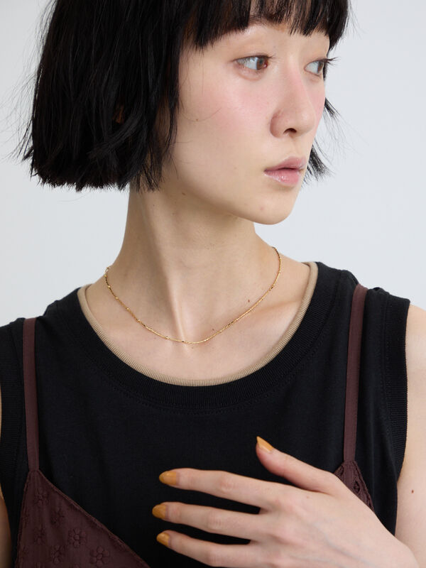 チェーンネックレス リフレクトチェーンネックレス（シルバー/ゴールド/アクセサリー