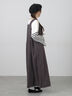 【Cross×Linen】ふんわり前後着ジャンスカ（チャコールグレー/レッド/ベージュ/キナリ）｜Samansa Mos2（サマンサ モスモス）通販