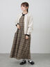 【Cross×Linen】ふんわり前後着ジャンスカ（チャコールグレー/レッド/ベージュ/キナリ）｜Samansa Mos2（サマンサ モスモス）通販