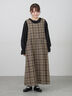 【Cross×Linen】ふんわり前後着ジャンスカ（チャコールグレー/レッド/ベージュ/キナリ）｜Samansa Mos2（サマンサ モスモス）通販