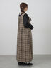 【Cross×Linen】ふんわり前後着ジャンスカ（チャコールグレー/レッド/ベージュ/キナリ）｜Samansa Mos2（サマンサ モスモス）通販